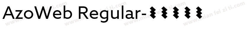 AzoWeb Regular字体转换